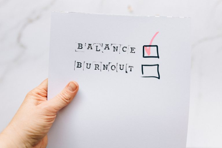 A checklist choosing balance